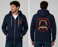 IFD Station 6 Unisex Sponge Fleece Full-Zip Hoodie Sweatshirt