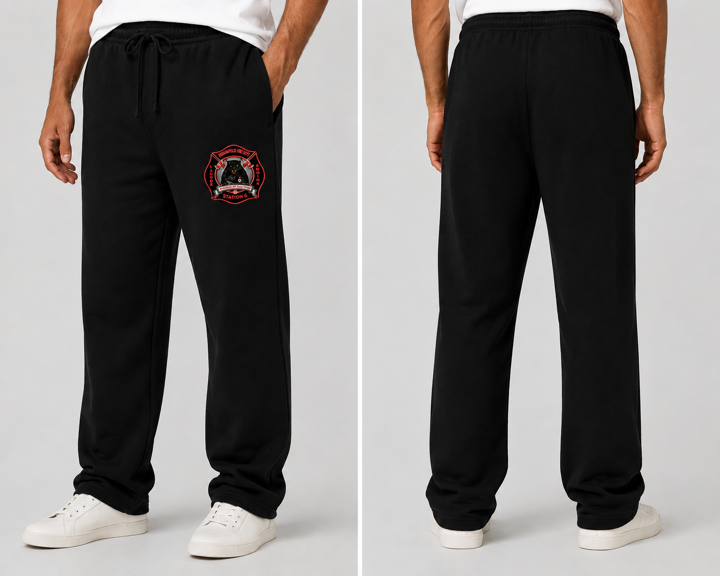 IFD Station 6 Unisex Sponge Fleece Straight Leg Sweatpants