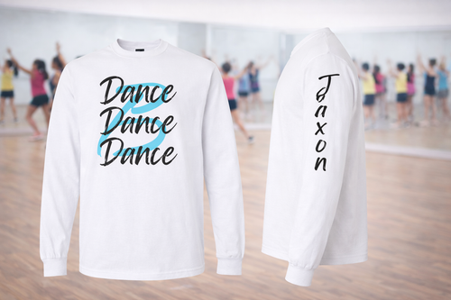BDC Dance Dance Dance Crew Neck Long Sleeve Tee (w/ Name)